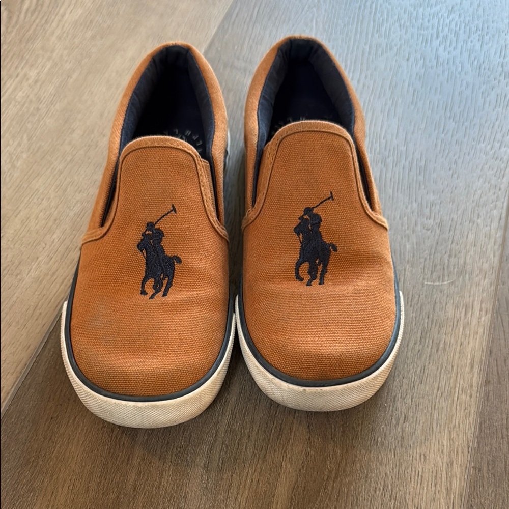 Polo by Ralph Lauren Brown Sneakers Slip-On Canvas